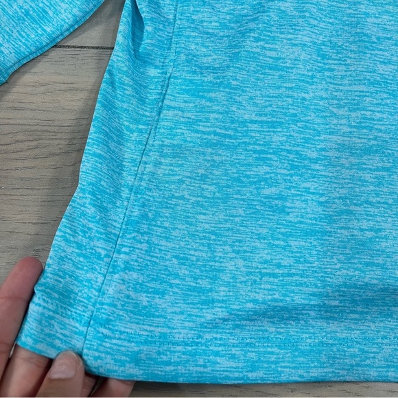 Under Armour Women's Tech Twist Half Zip Heathered Blue Long Sleeve Shirt - Picture 12 of 13